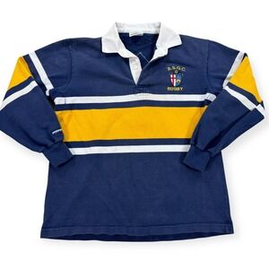 Barbarian Rugby Wear Polo Shirt Mens XL Large Back Hit #22 Long Sleeve R.S.G.C